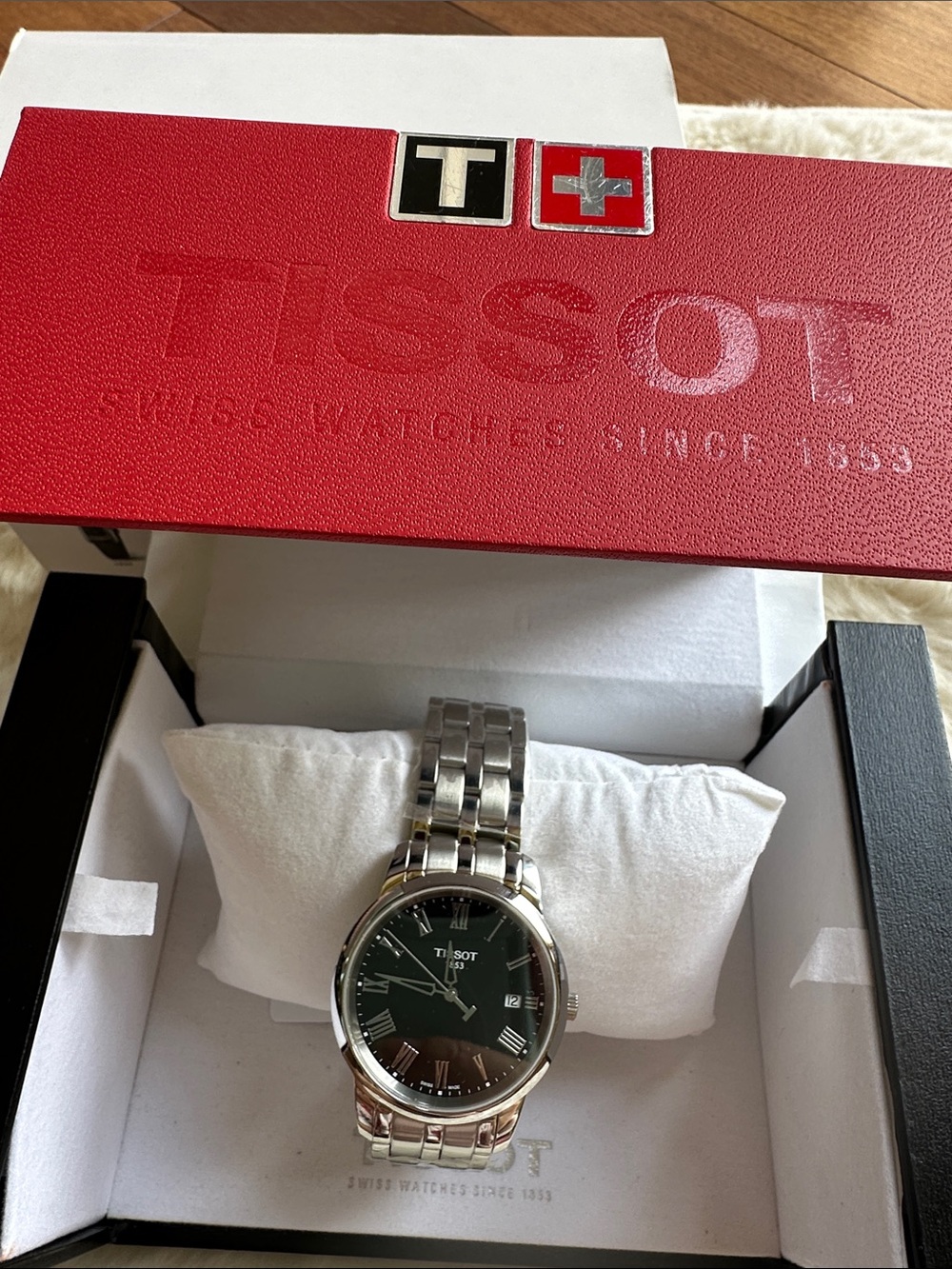 Brand New Men’s Tissot Silver Stainless Steel Watch.